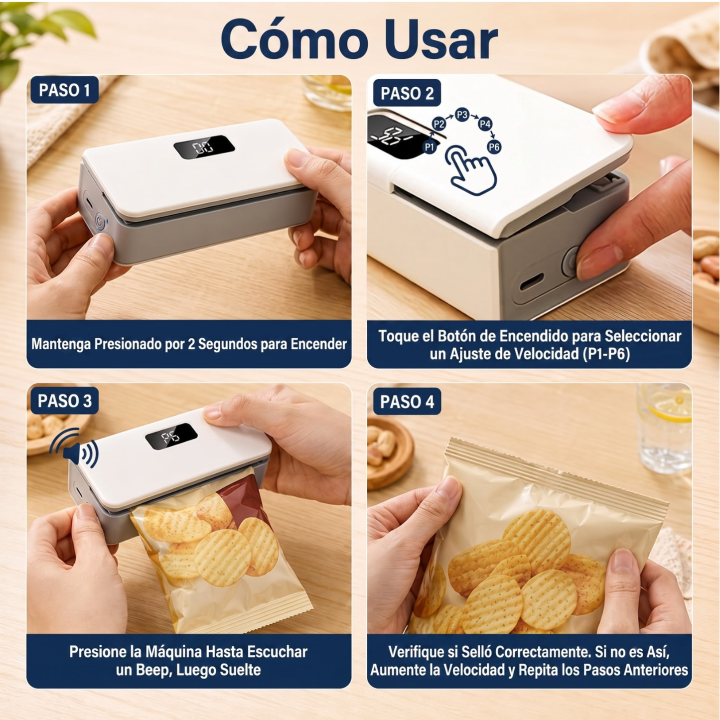 Sellador de Bolsas Portátil